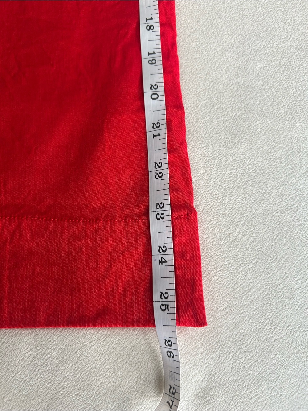 Maeve The Colette High-Rise Wide-Leg Cropped Pants Red Women’s Size 27 - Picture 13 of 16
